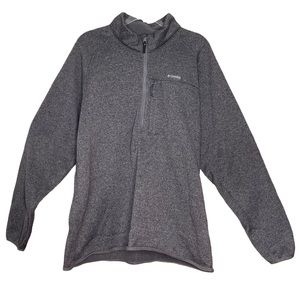 Columbia Mens 1/4 Zip Pullover Front Fleece Sweater Jacket Gray Size XXL NWOT